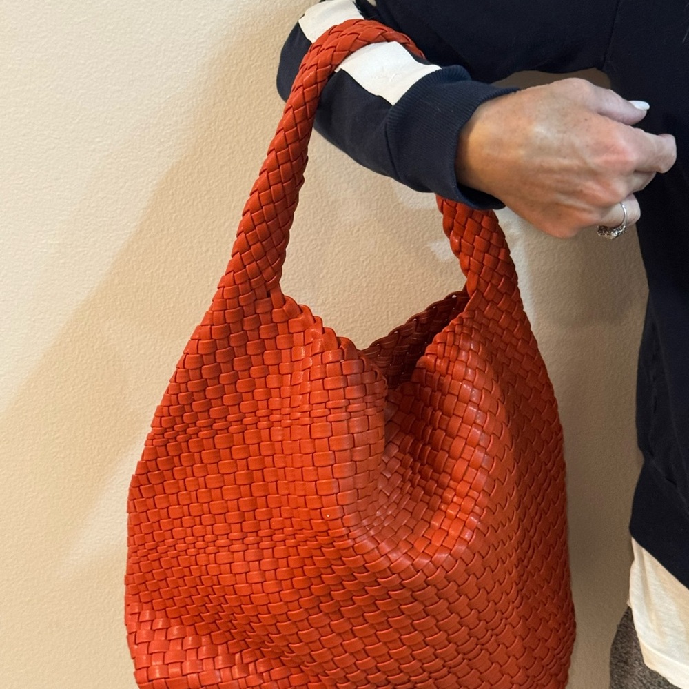 Woven Red Handbag